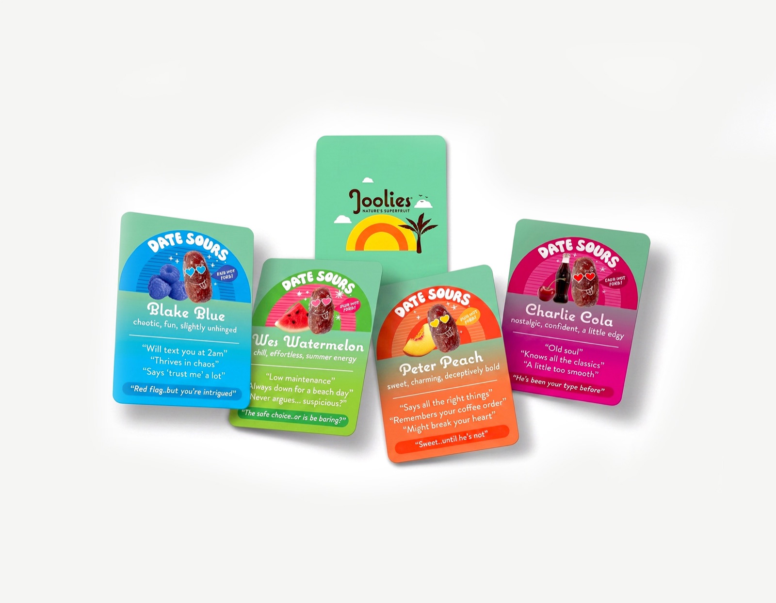 Joolies date character profile cards