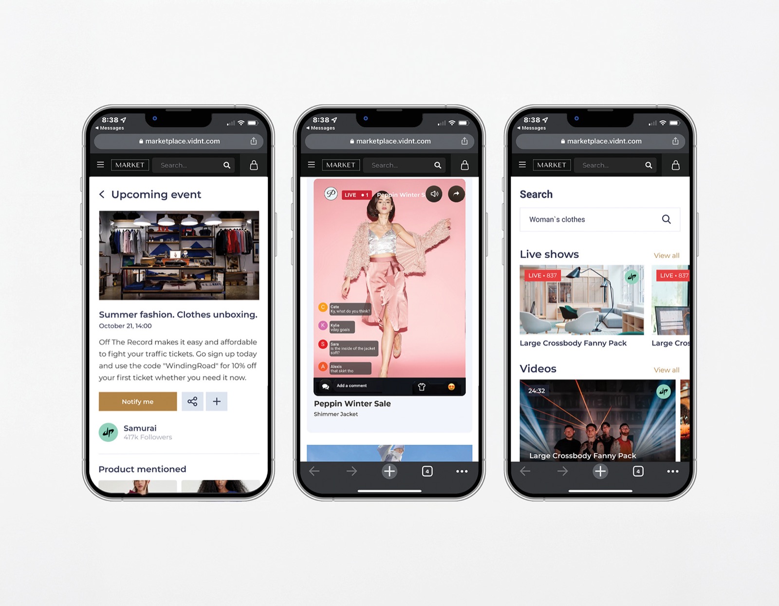 MARKET.live brand applications