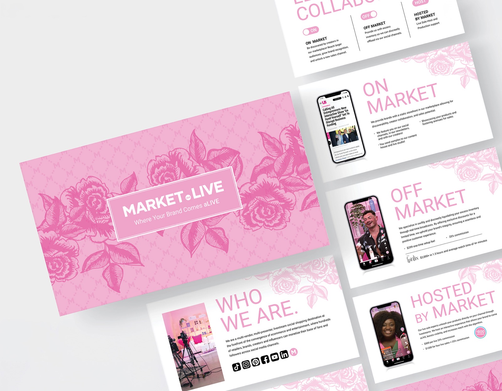 MARKET.live sales deck design