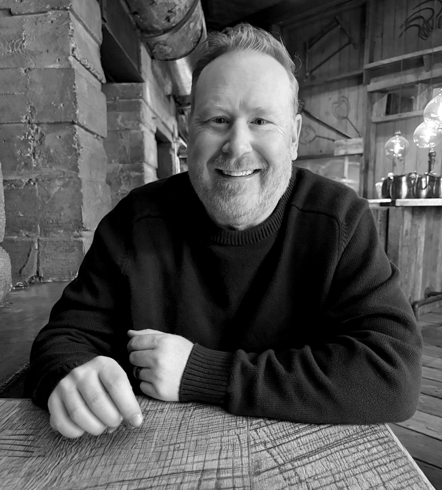 Michael Dobson — black and white portrait